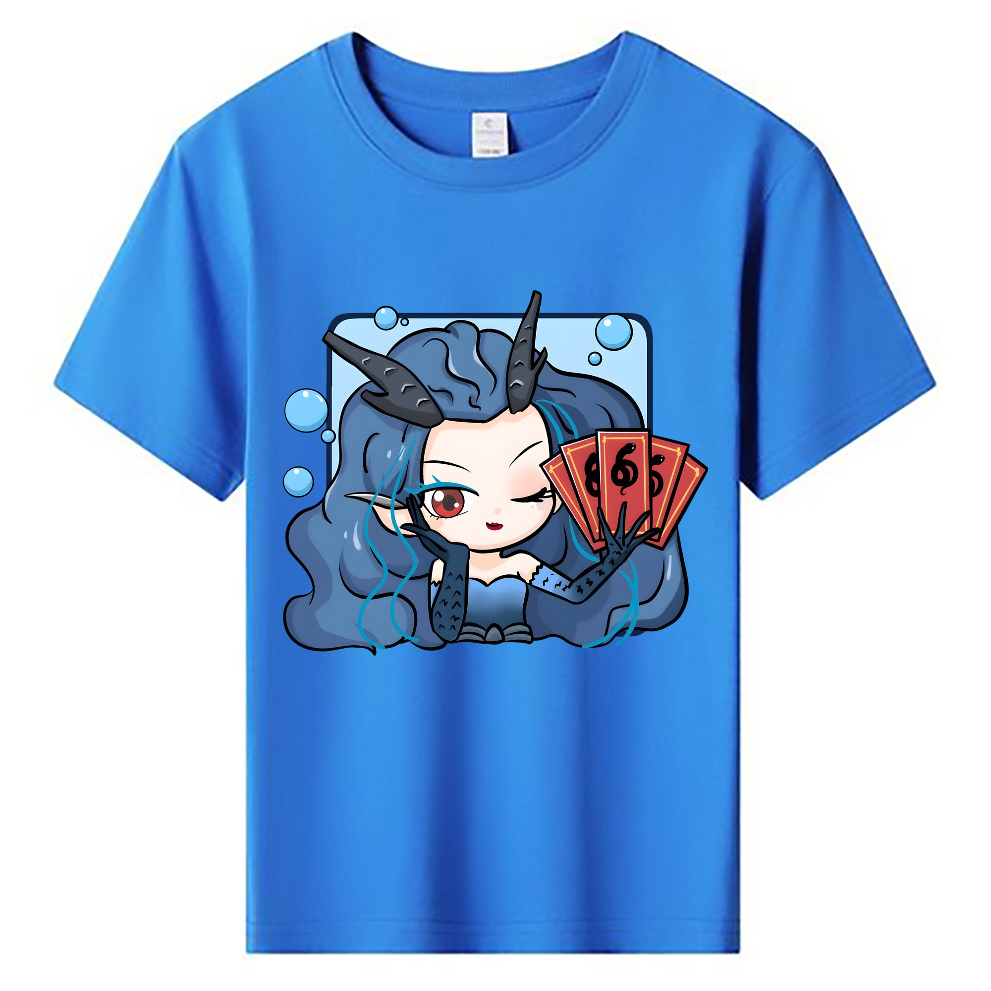 （画像用） Ne Zha 2 ナタ 魔童の大暴れ 綿100％キッズTシャツ（フロントプリント）